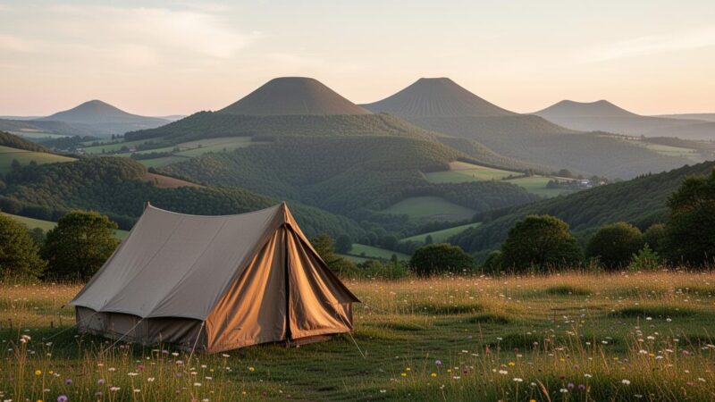 Découvrez le camping idéal au cœur de l&rsquo;Auvergne avec une vue imprenable